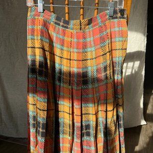 Vintage plaid skirt
